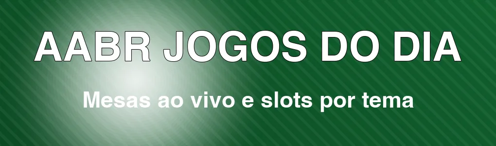 AABR: mesas ao vivo e slots por tema